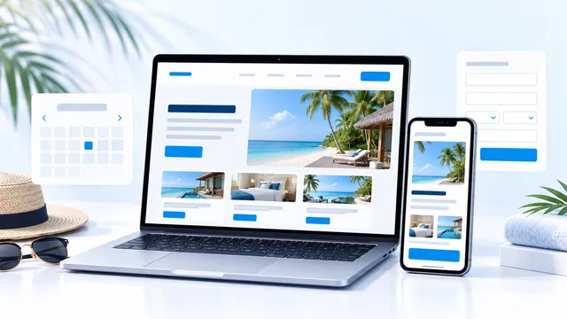 Digital platform artwork for Hospitality Website for Booking and Enquiry Growth